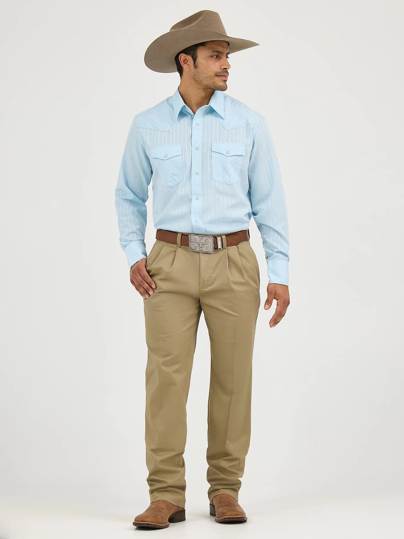 Wrangler Riata 1000097KH Casuals Pleated Front Relaxed Fit Pants