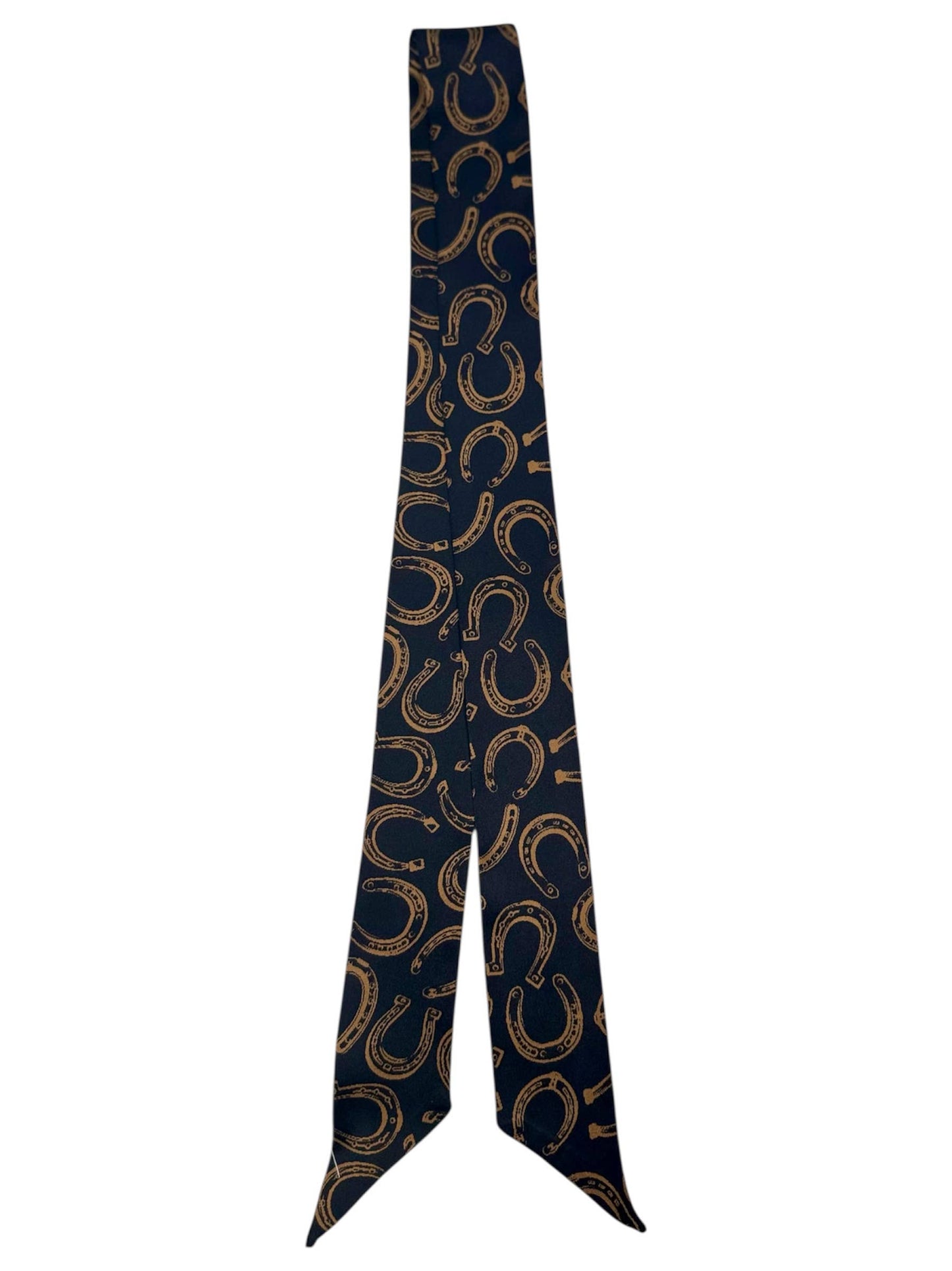 West & Co.Black Silk Twilly Scarf