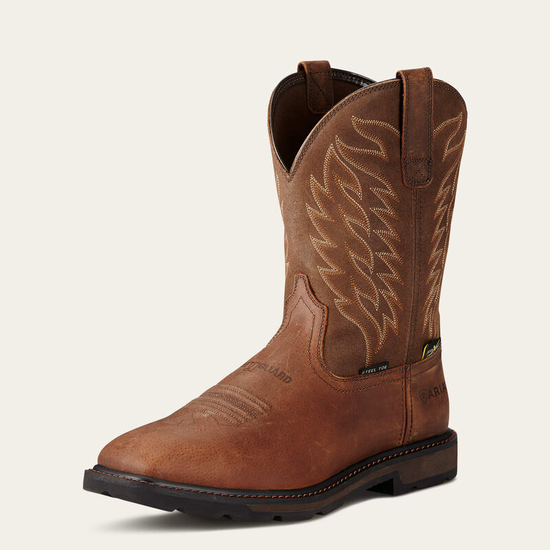 Ariat Groundbreaker Wide Square Toe MetGuard MetGaurd Steel Toe Work Boot