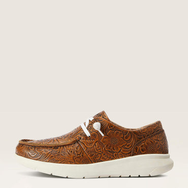 Ariat Brown Floral Emboss Hilo Shoes