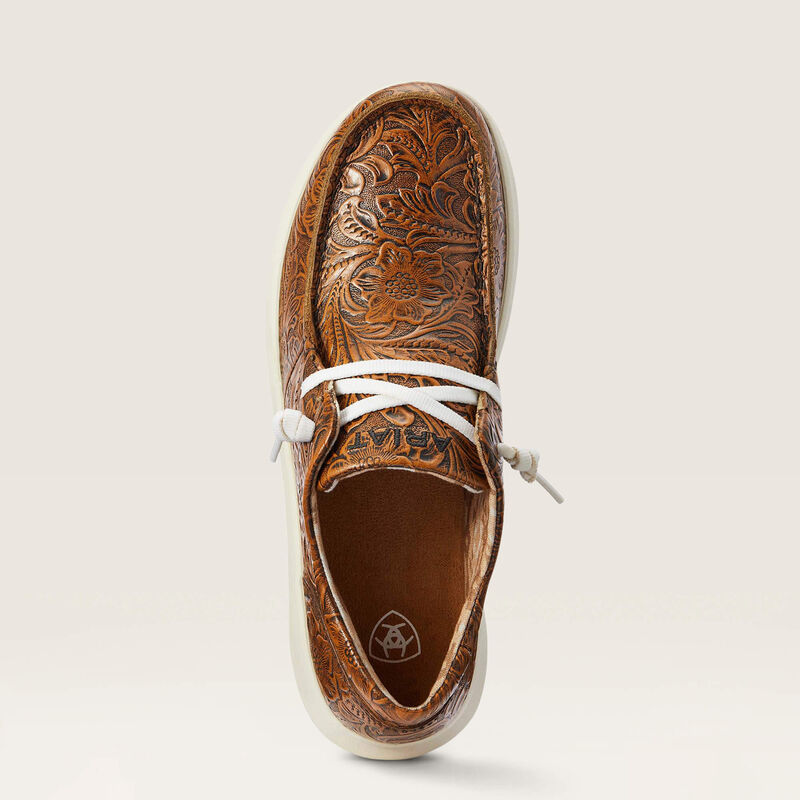 Ariat Brown Floral Emboss Hilo Shoes