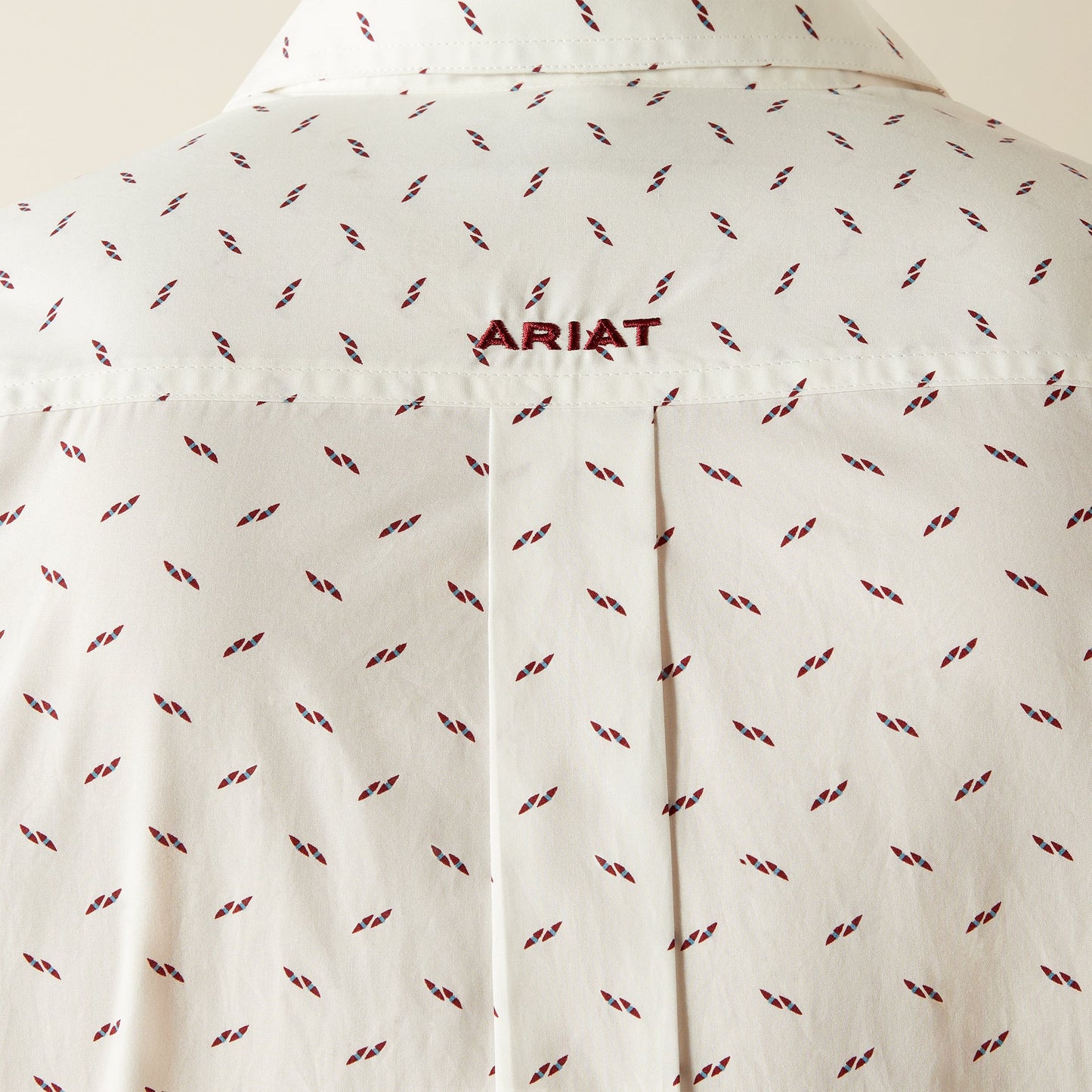 Ariat Grant Classic Fit White Print Shirt