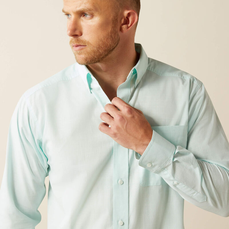Ariat Mint Solid Slub Classic Fit Shirt
