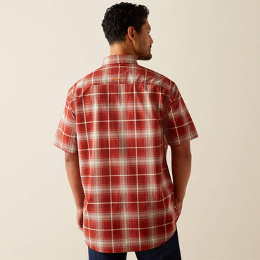Ariat Red Plaid Rebar Made Tough DuraStretch Work Shirt