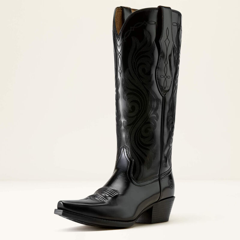 Ariat Glossy Black Taytum X Toe Western Boots