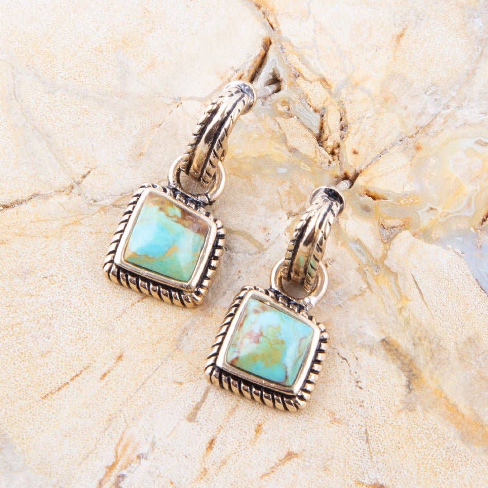 Barse Roped Around Turquoise Earrings