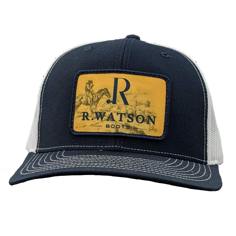 R. Watson Navy & White Patch Hat