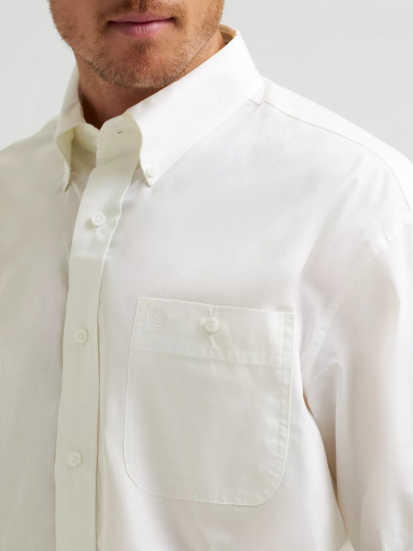 George Strait & Wrangler® National Patriot™ Button Down Solid Shirt
