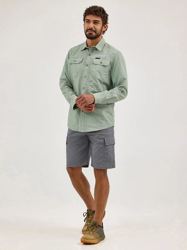 Wrangler 112360528 ATG Men's Mix Material Shirt