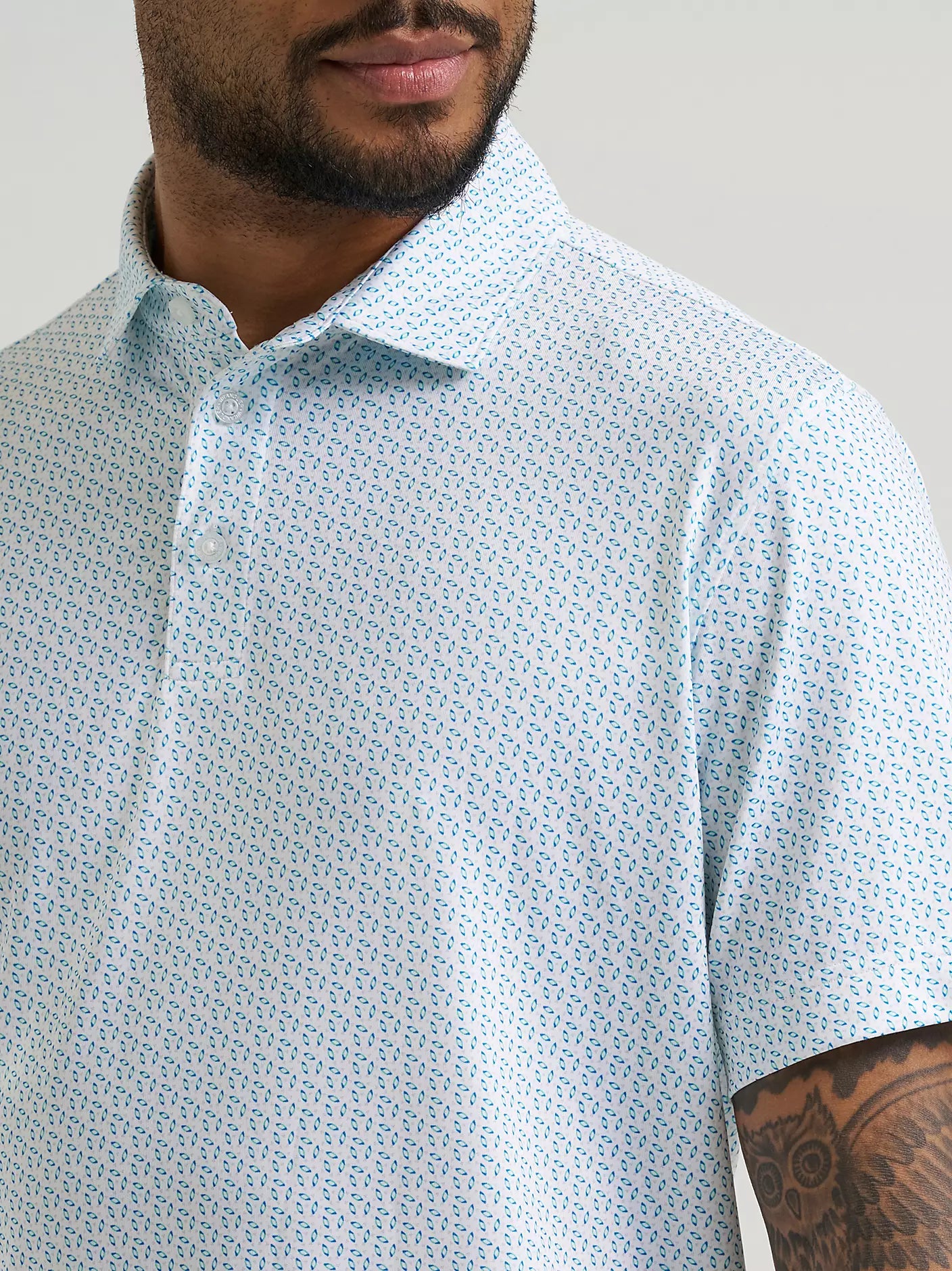 Wrangler Daphne Print All Terrain Gear Performance Polo Shirt