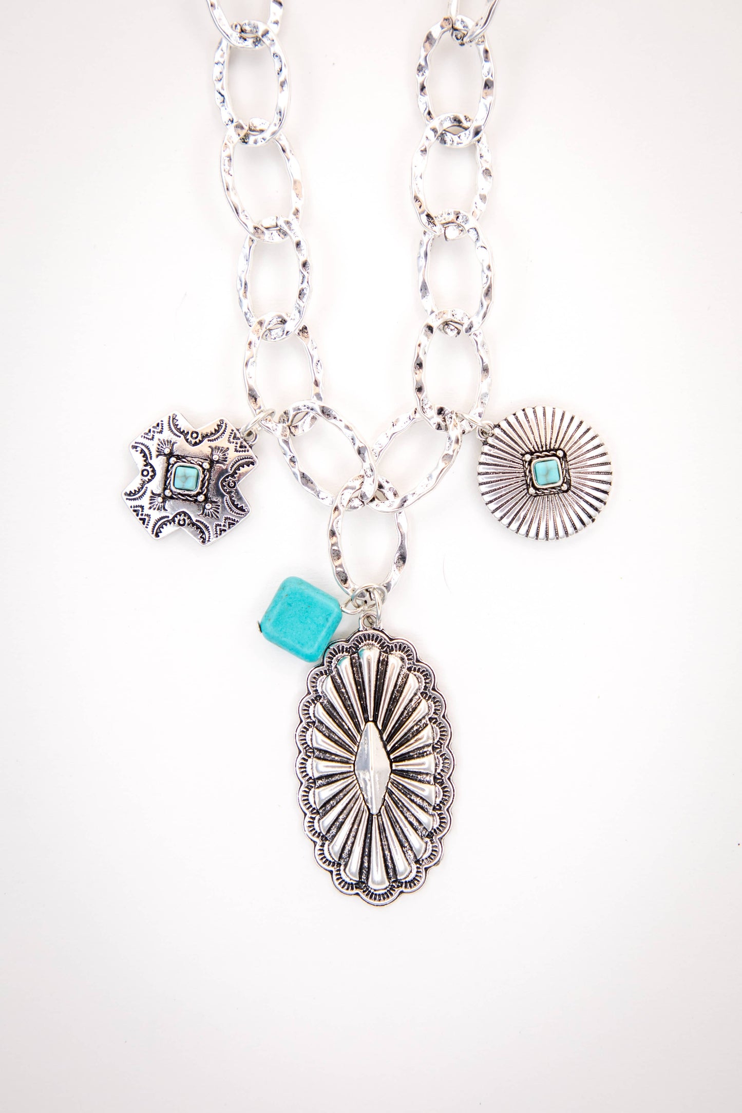 West & Co. Chunky Chain Charm Necklace