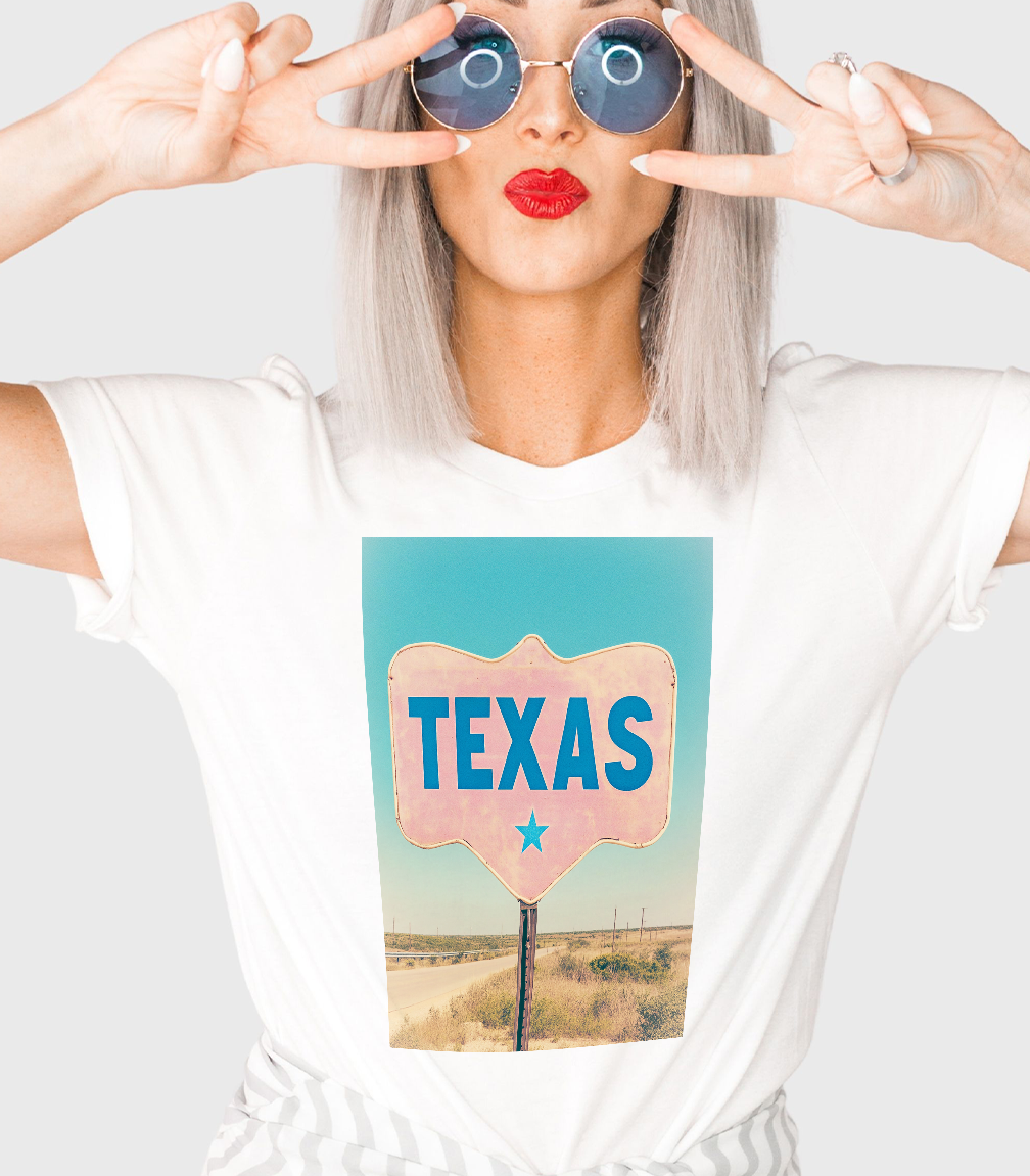 Texas Roadsign Tee