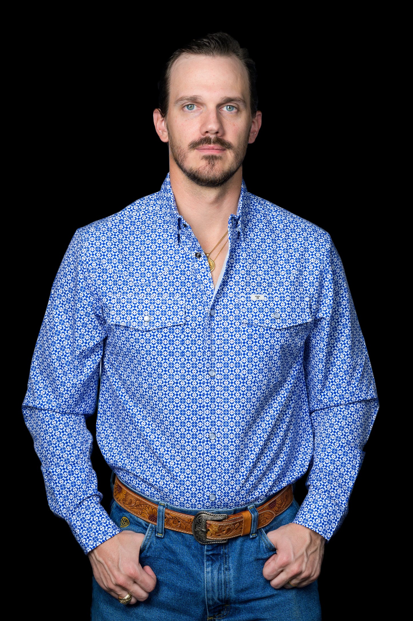 Ferrell The Chase - Long Sleeve Snap Shirt