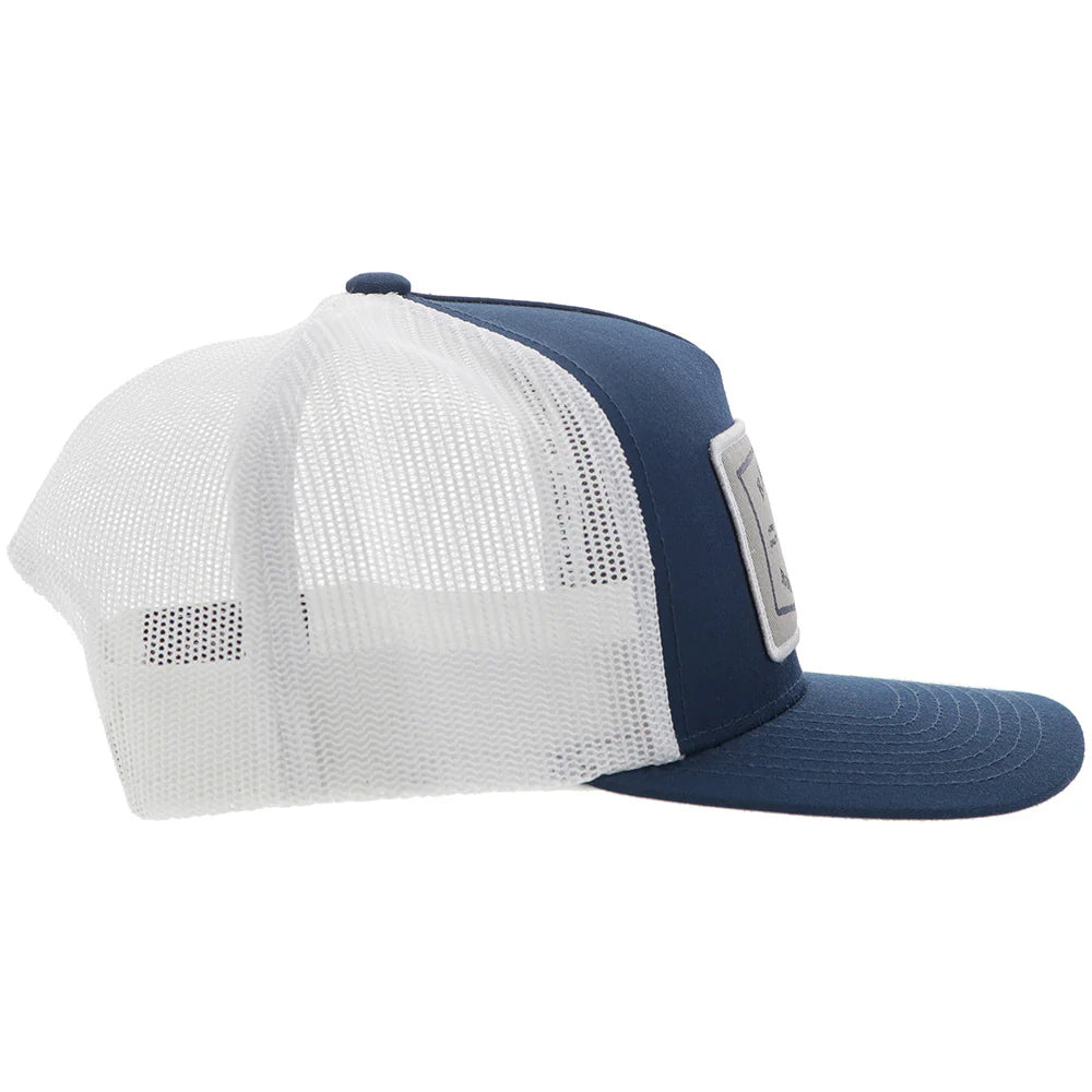 Hooey "Rank Stock" Navy & White Hat