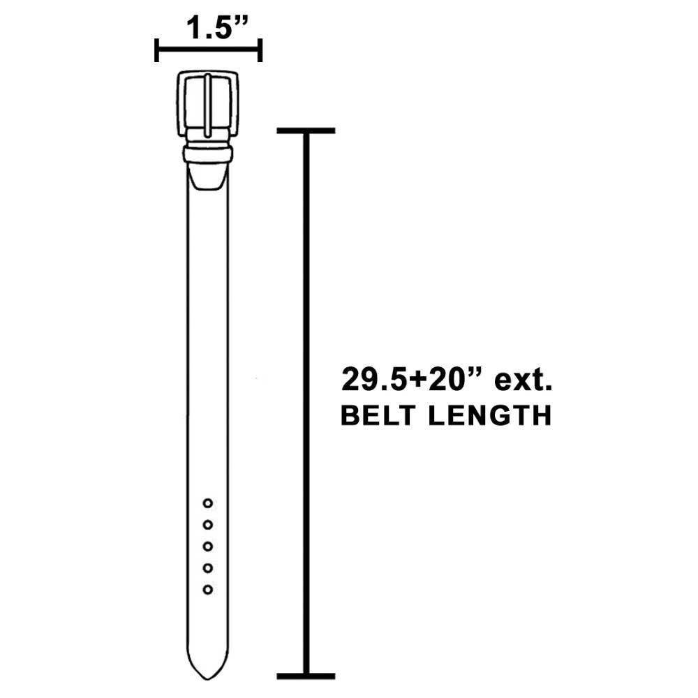 Rectangle Concho Chain Belt