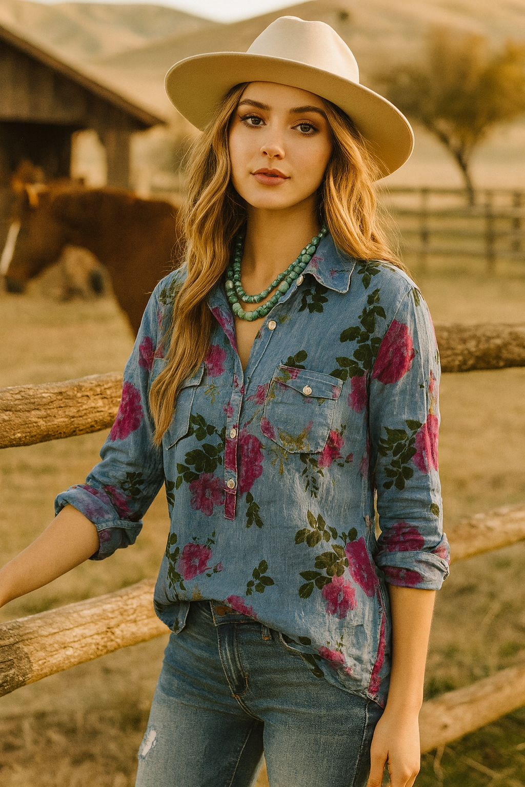 Desert Rose Vista Top