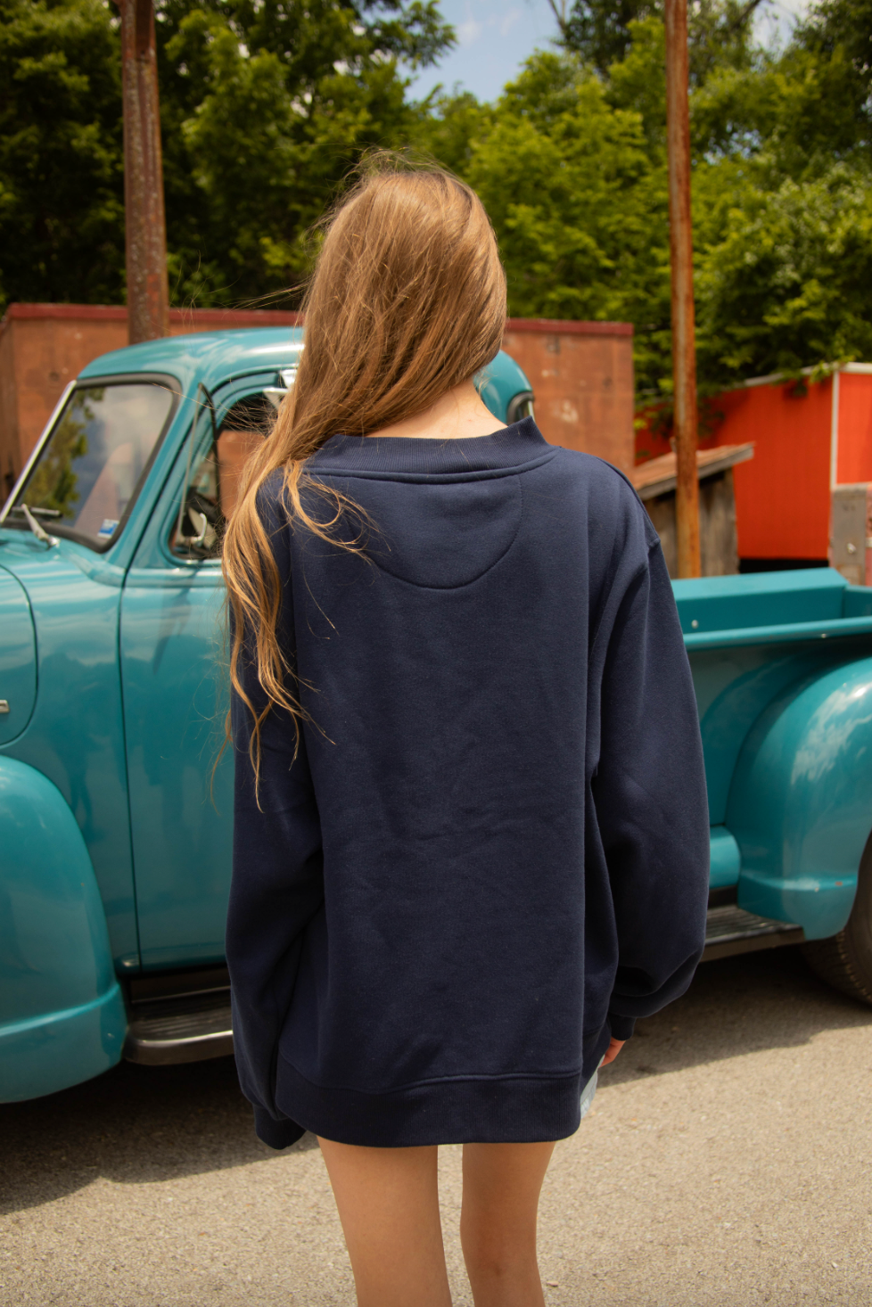 Texas Navy Mockneck