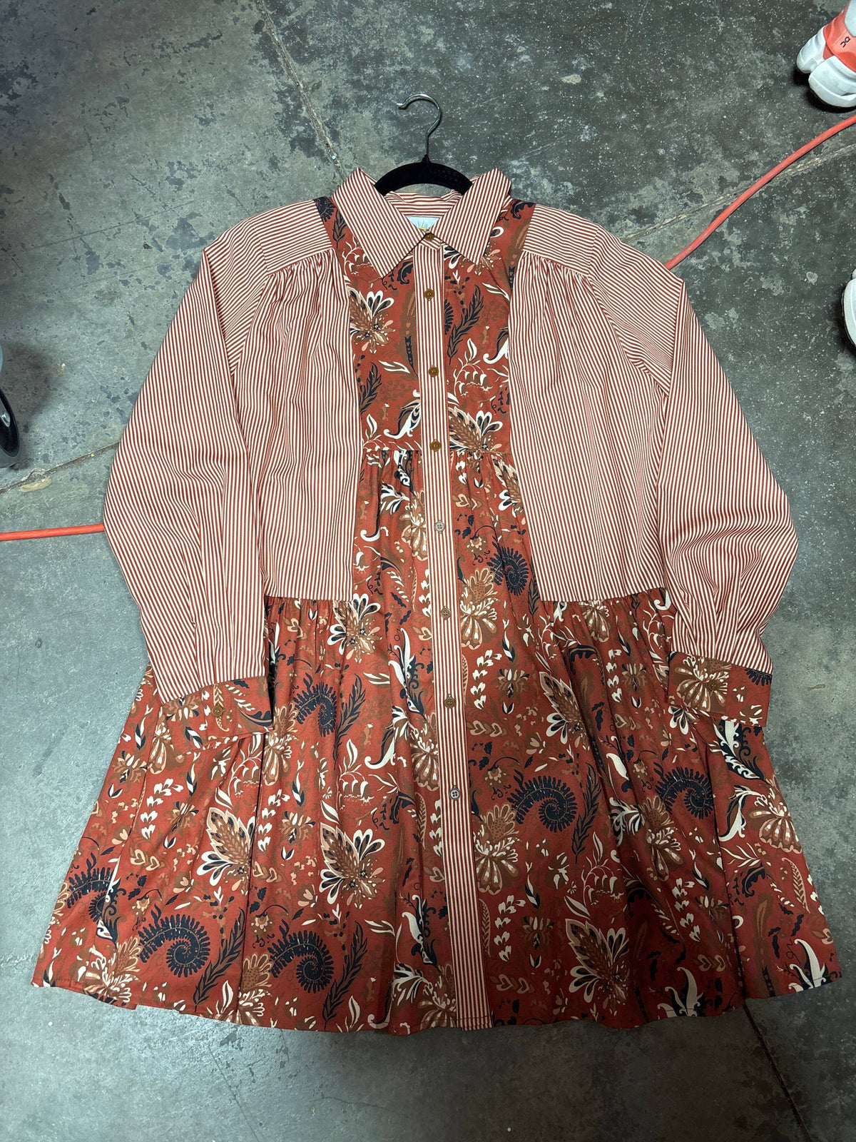 Turquoise Haven Paisley Floral Dress