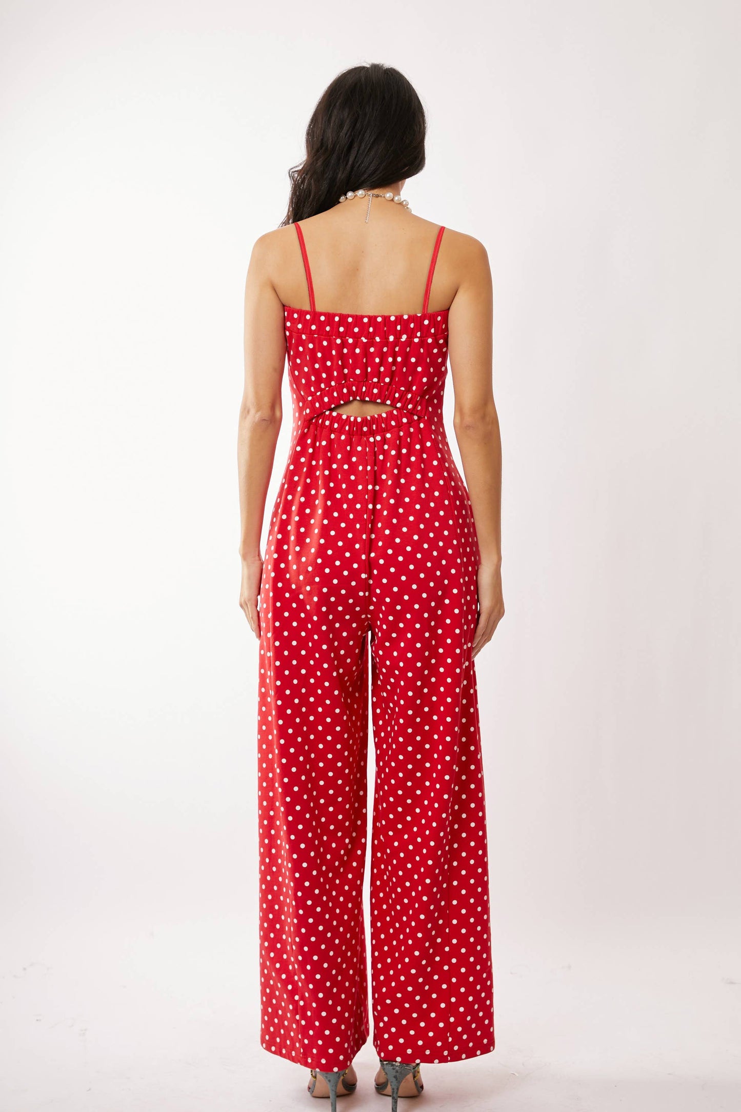Red Polka Dot Jumpsuit