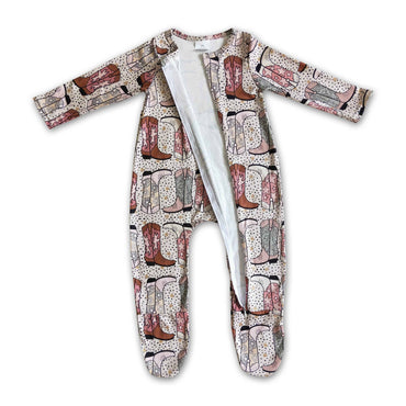 Boots Print Baby Pajamas