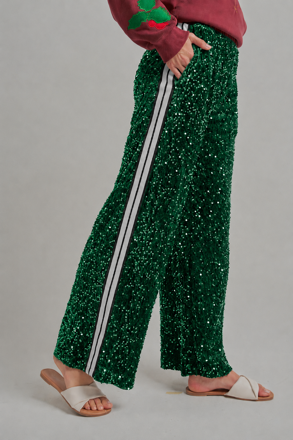 Sequin Holiday Pants