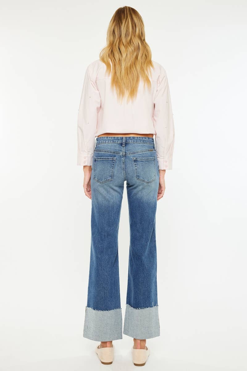 KanCan Sierra Mid Rise Wide Leg Jeans