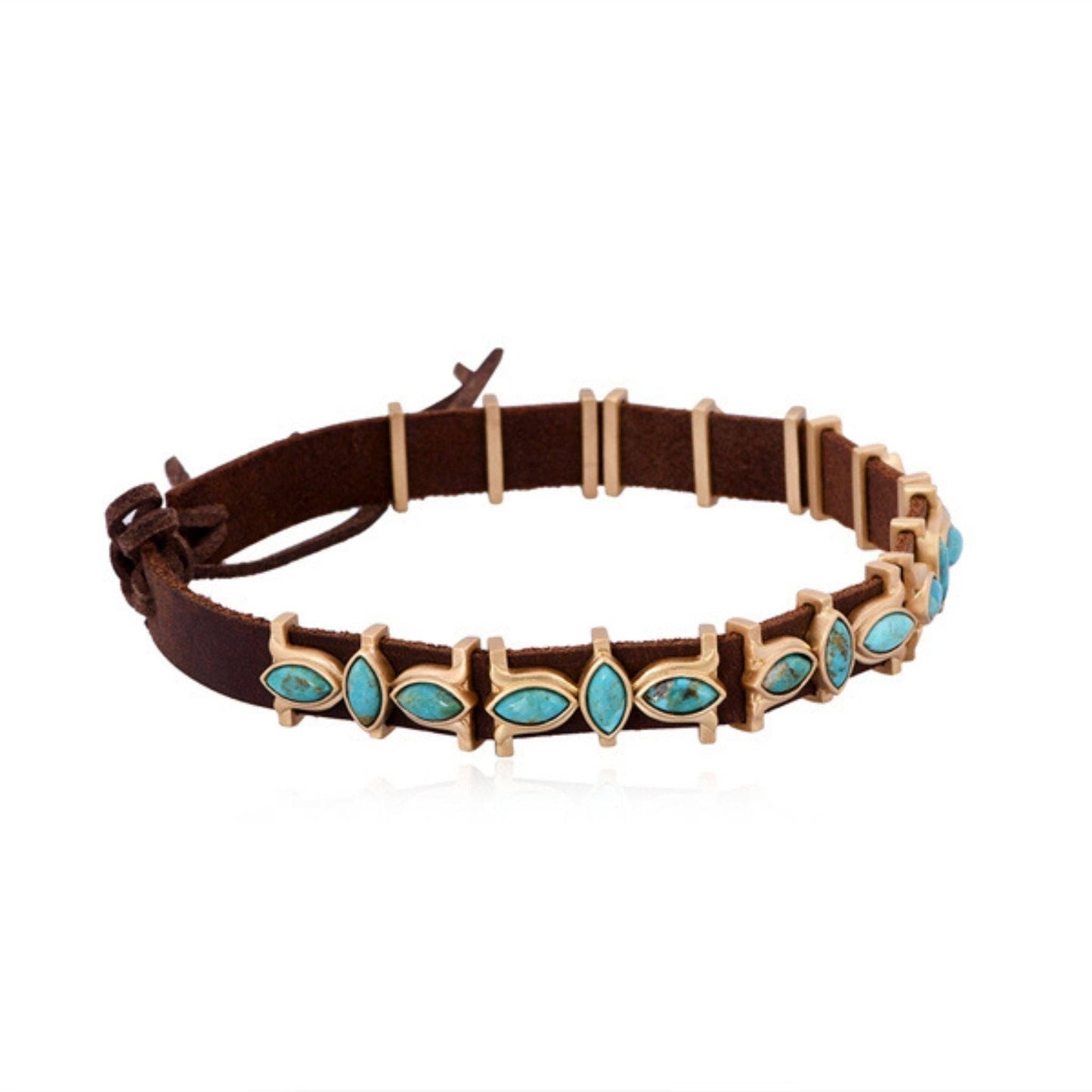 Desert Flower Hat Band - Turquoise