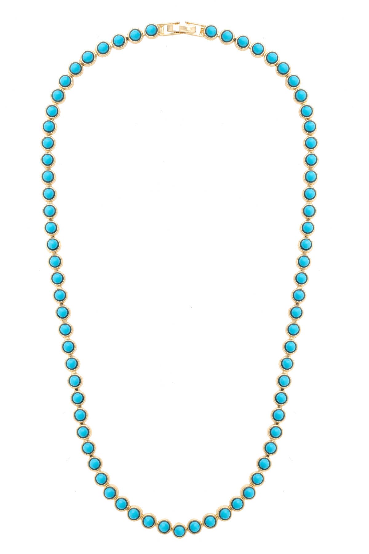 Canvas Style Albuquerque Tennis Necklace in Turquoise