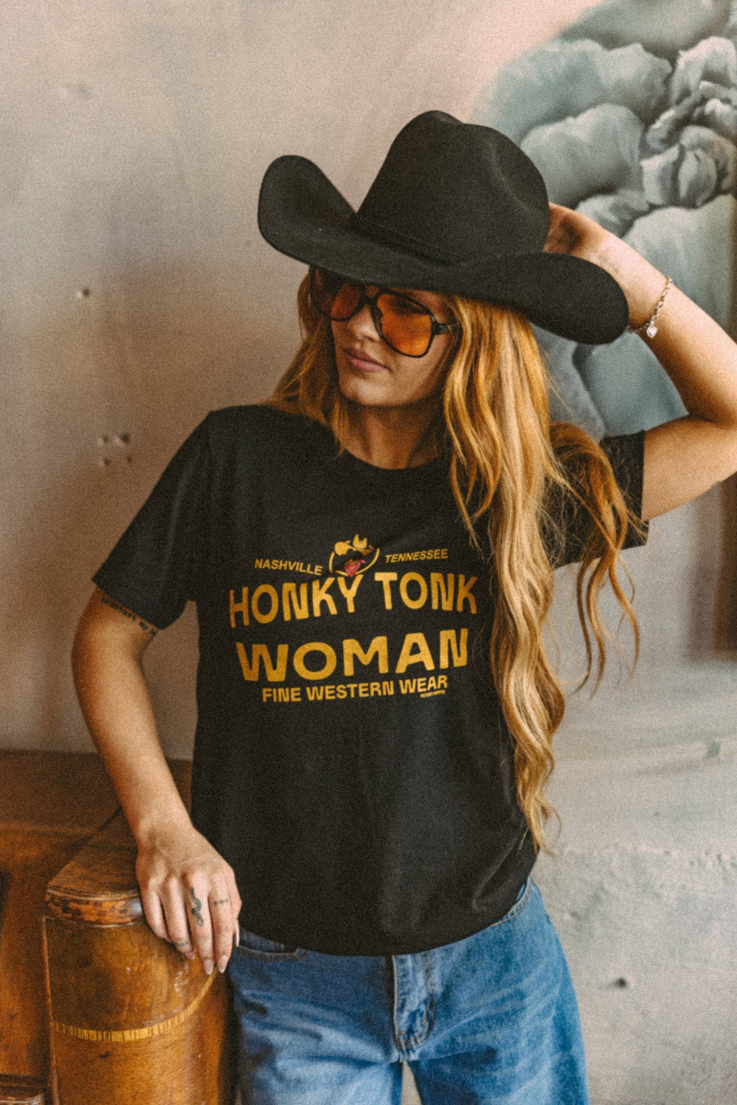 Black Honky Tonk Woman Tee