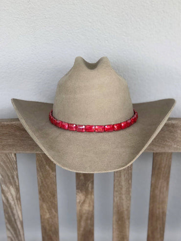 Faceted Cherry Hat Band