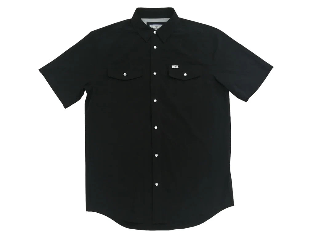 Ferrell CORE - Black Short Sleeve Snap Shirt