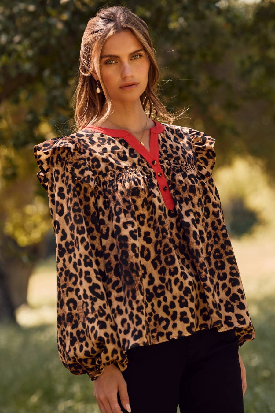 Leopard Printed Blouse