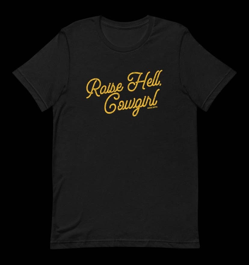 Black Raise Hell Cowgirl Tee