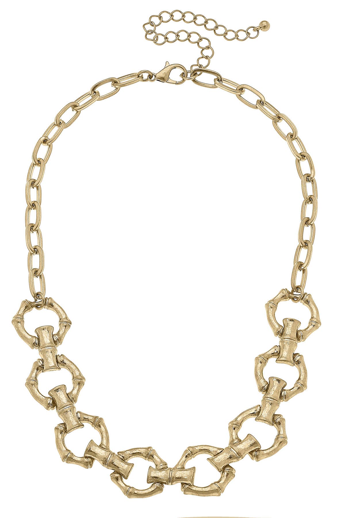 Canvas Style Pippa Bamboo Linked Horsebit Necklace