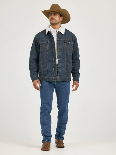Wrangler 1074256RT Western Sherpa Lined Denim Trucker Jacket