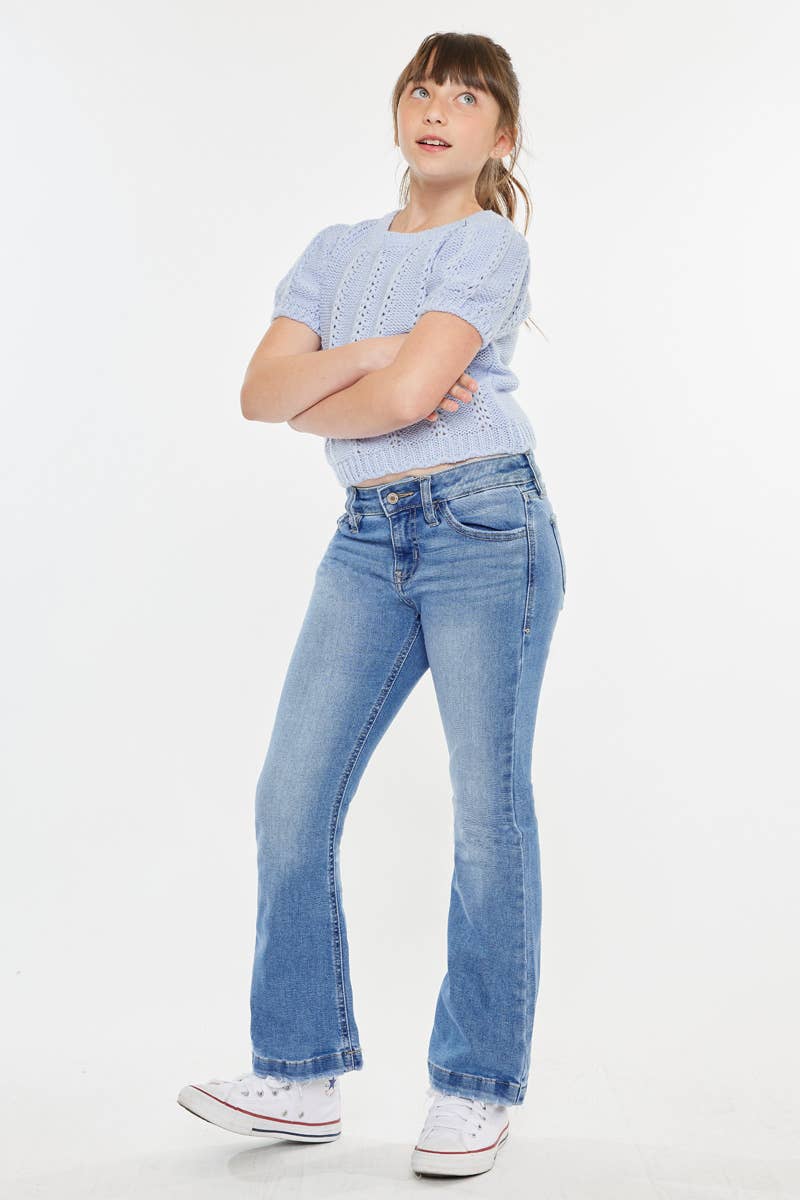 KanCan Aster Mid Rise Flare Kid Jeans
