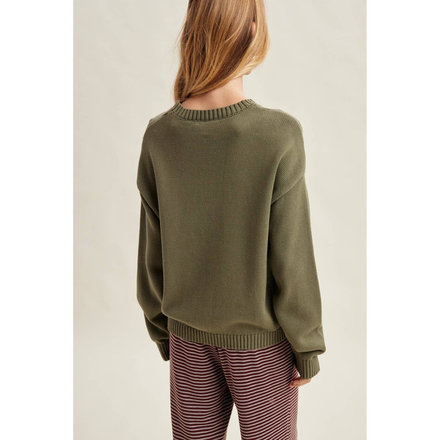Sheep Trio Graphic Crew Neck Sweater