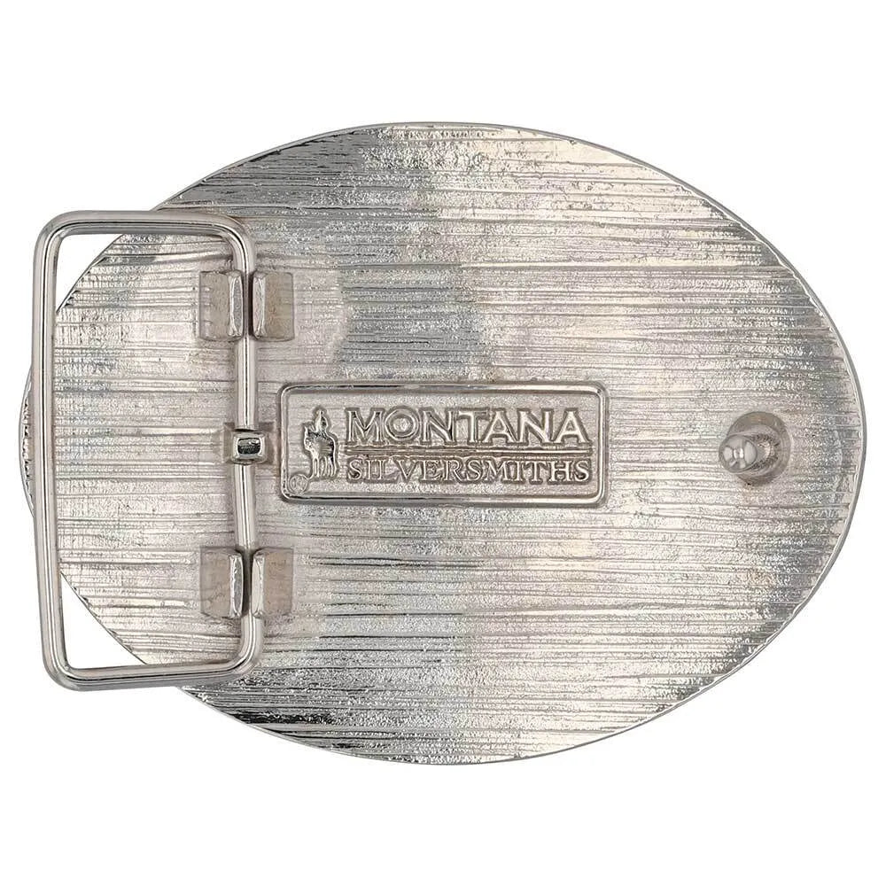Montana Silversmith Tri-tone Christian Cowboy Attitude Buckle