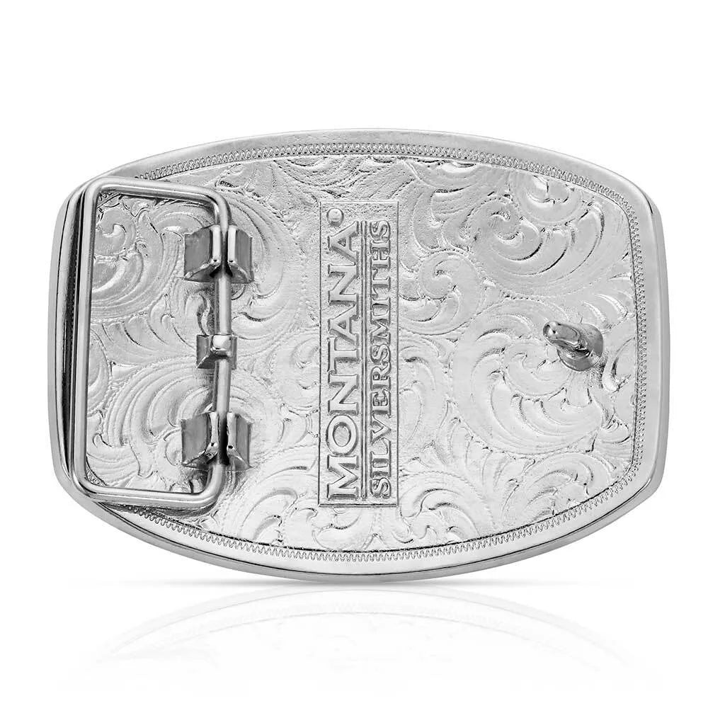 Montana Silversmith Tri-Color Texas Longhorn Attitude Buckle