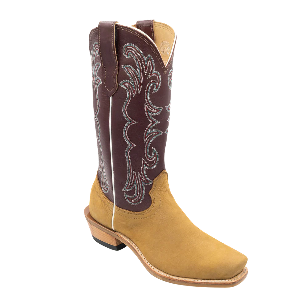 Fenoglio Havana Nubuck Burgundy Boots