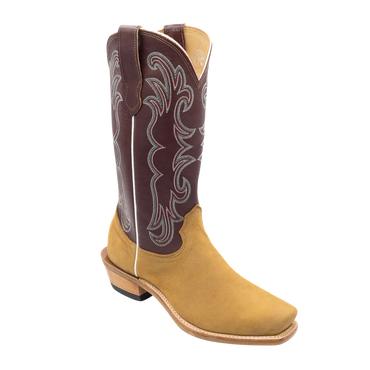 Fenoglio Havana Nubuck Burgundy Boots