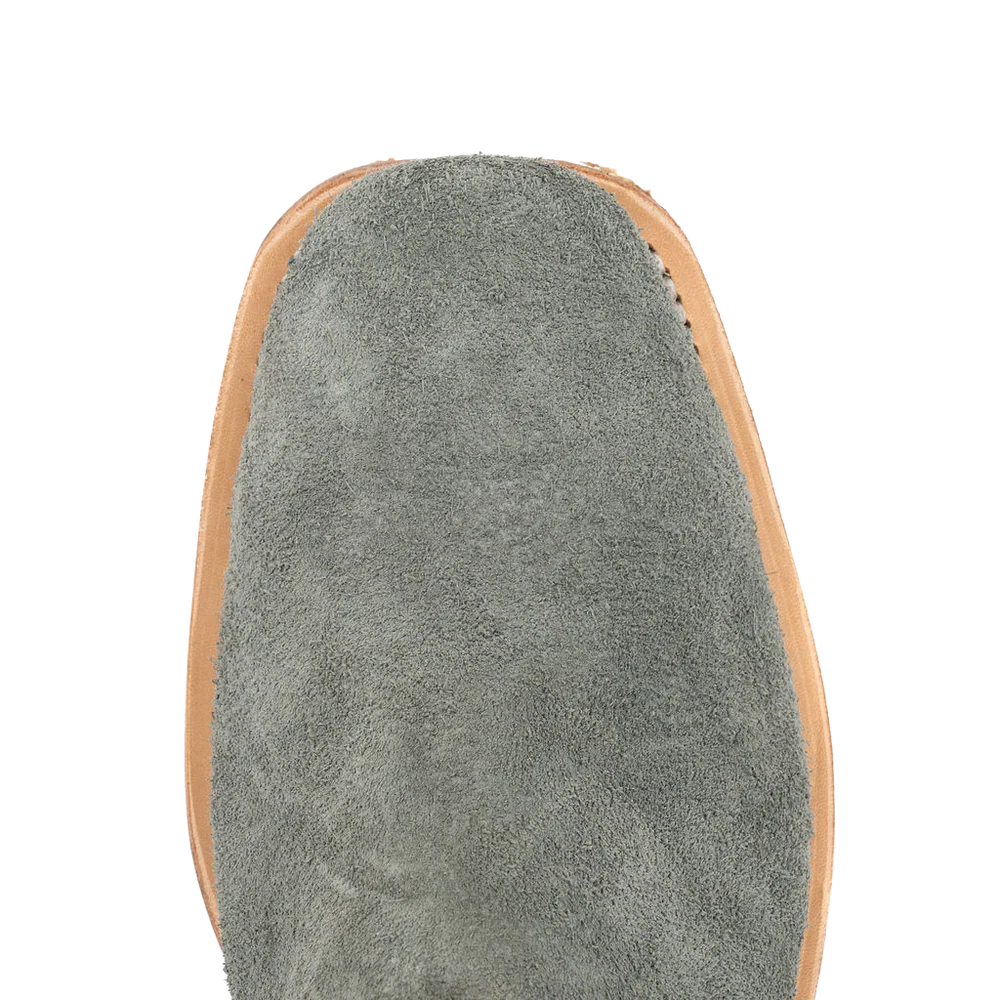 Fenoglio Grey Eagle Roughout Green Mezkite Boots