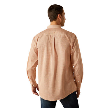 Ariat Wrinkle Free Brysen Orange Classic Fit Shirt