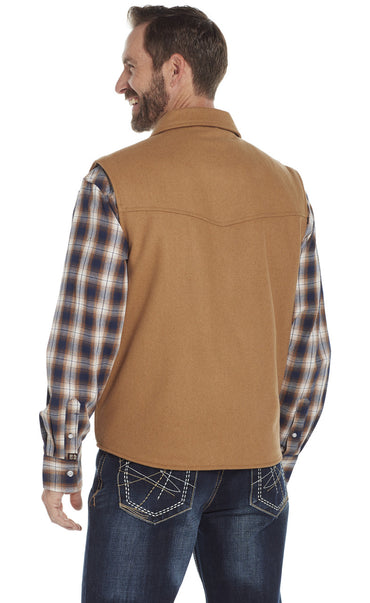 Cripple Creek Light Brown Wool Vest