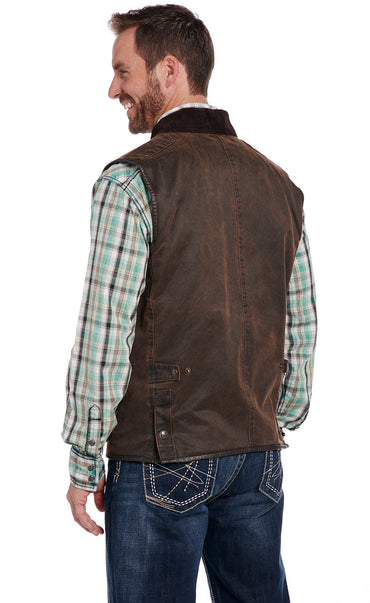 Cripple Creek Brown Corduroy Collar Vest
