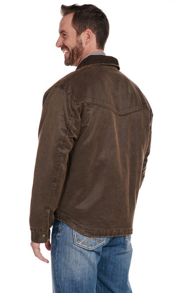 Cripple Creek Corduroy Collar Dark Brown Jacket