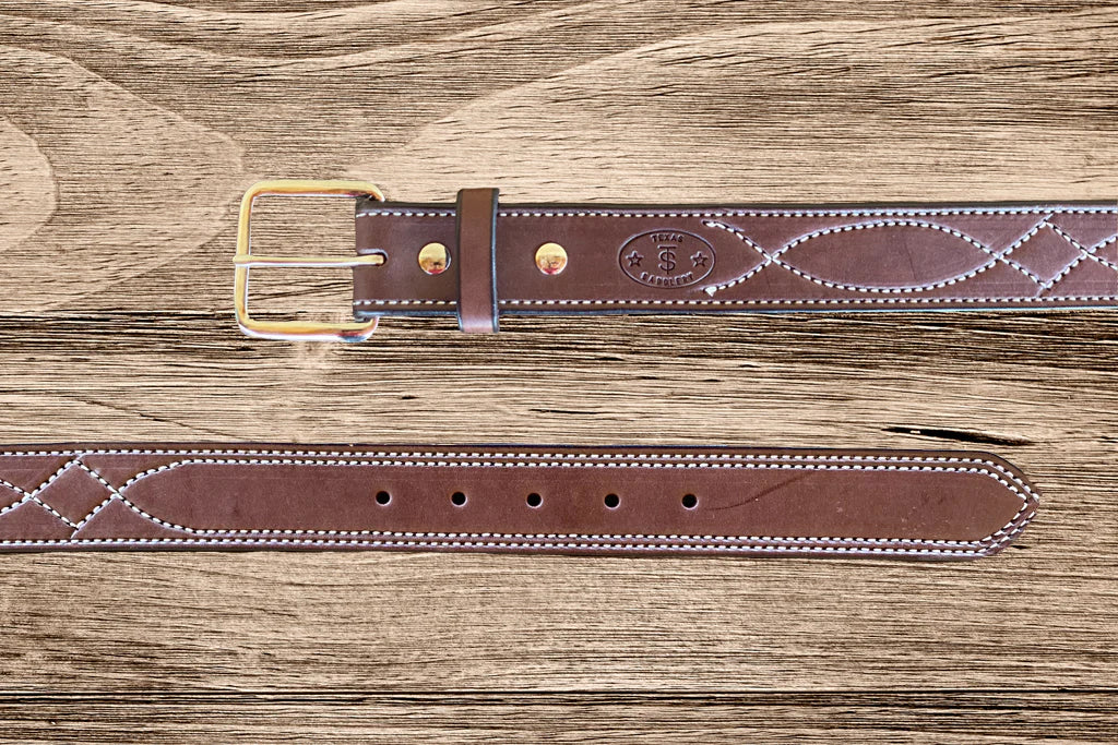 Texas Saddlery Chocolate Gunfighter Belt