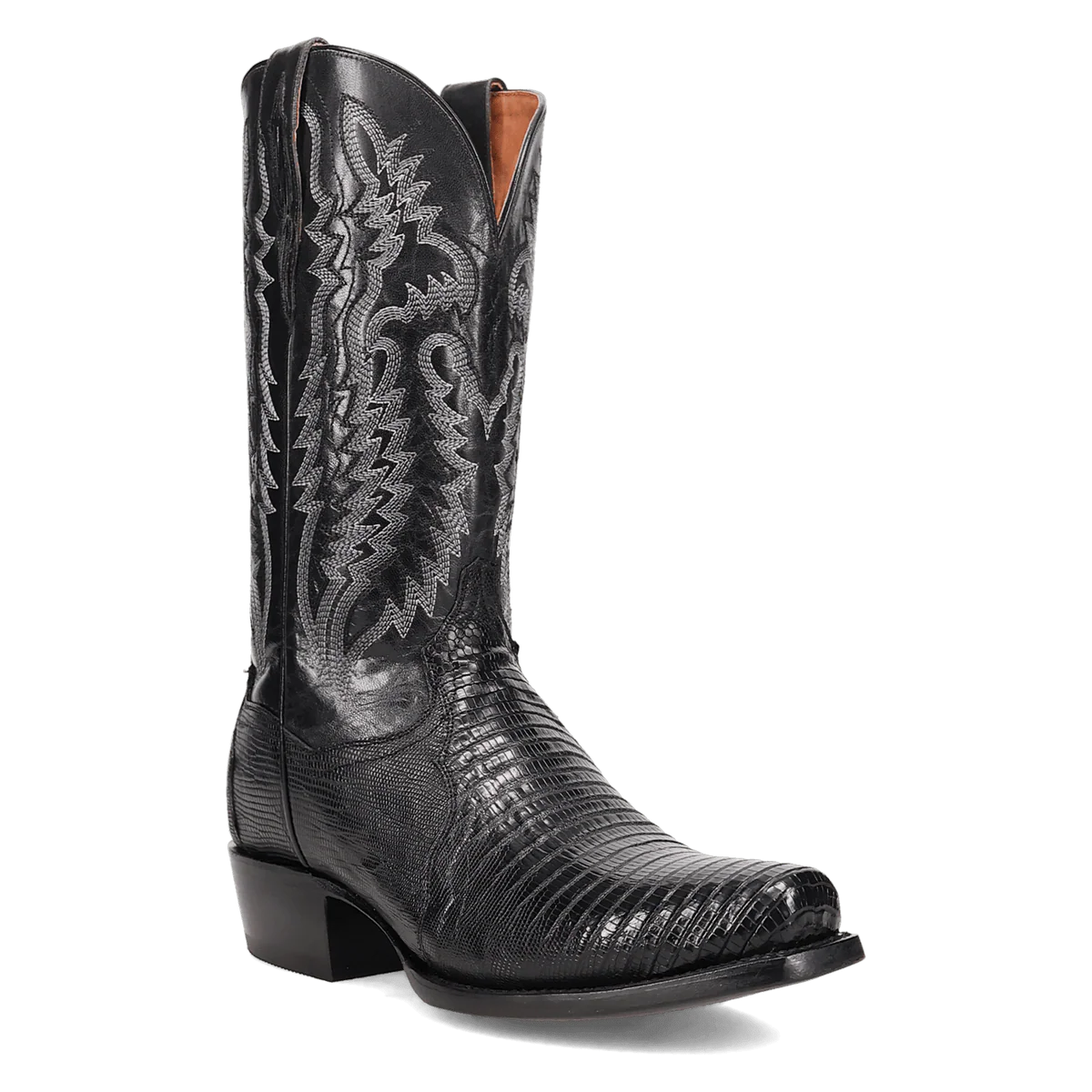 Dan Post Black Ringold Lizard Boots