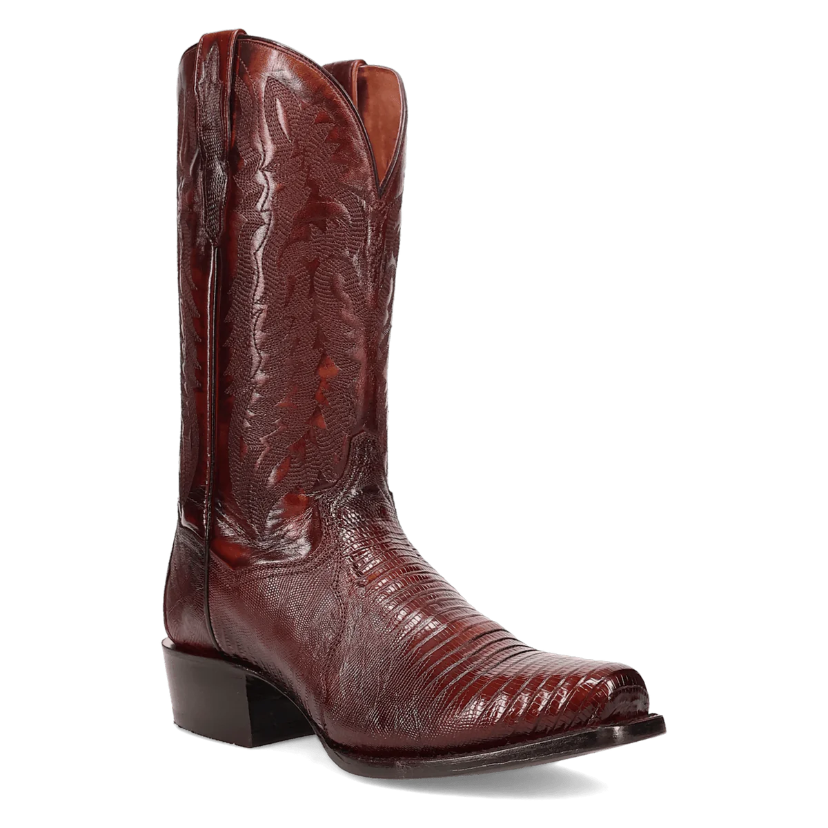 Dan Post Antique Tan Ringold Lizard Boots