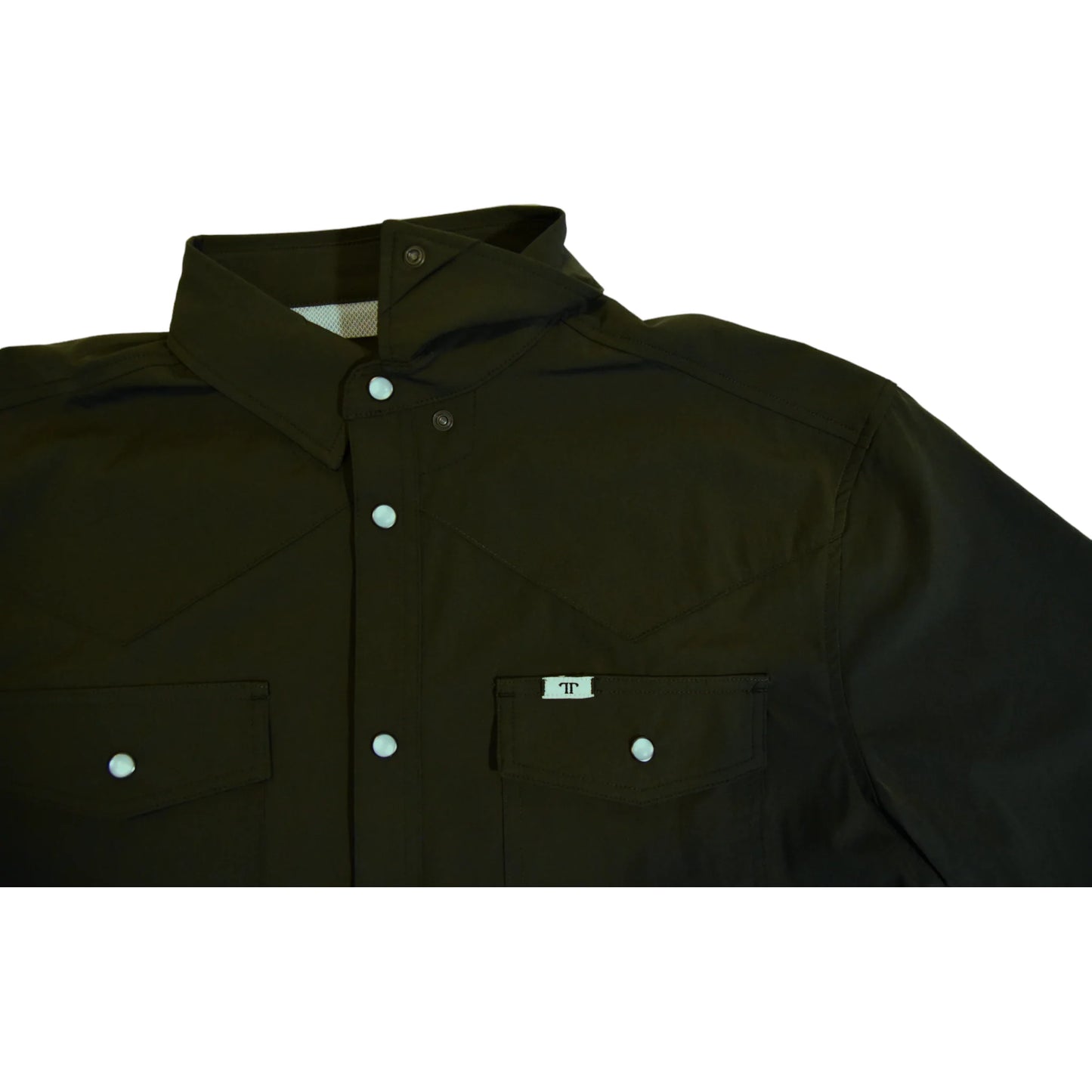Ferrell CORE - Olive Green Short Sleeve Snap Shirt
